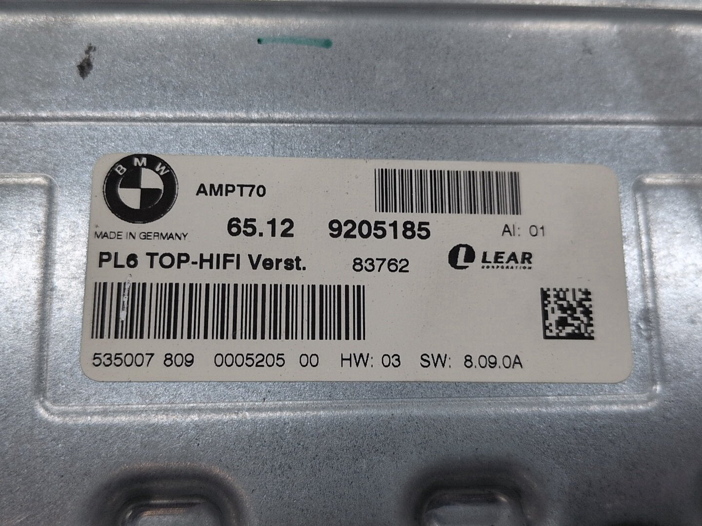 OEM BMW E70 E71 F01 F02 F25 X5 X6 Top-Hifi Stereo Sound Audio Amplifier AMP LEAR