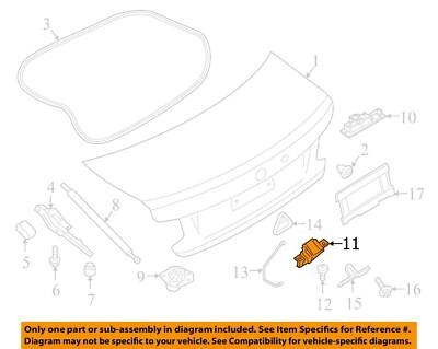 14-20 OEM BMW F22 F23 F87 M2 Rear Trunk Lid Latch Lock Opener Actuator