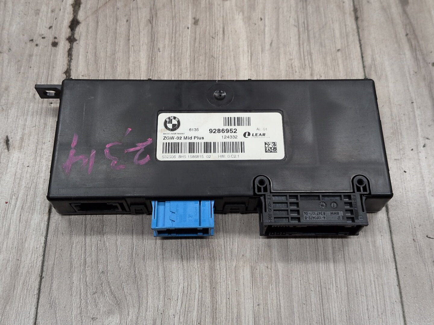 2011 - 2017 BMW X3 F25 Network Gateway Module 9286952 N20B20O0