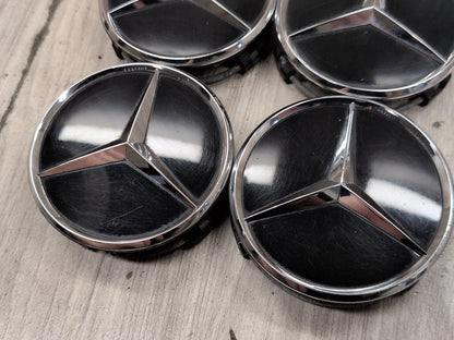 2009-2012 Mercedes-Benz E550 W212 Wheel Rim Hub Center Cap SET 2204000125 OEM