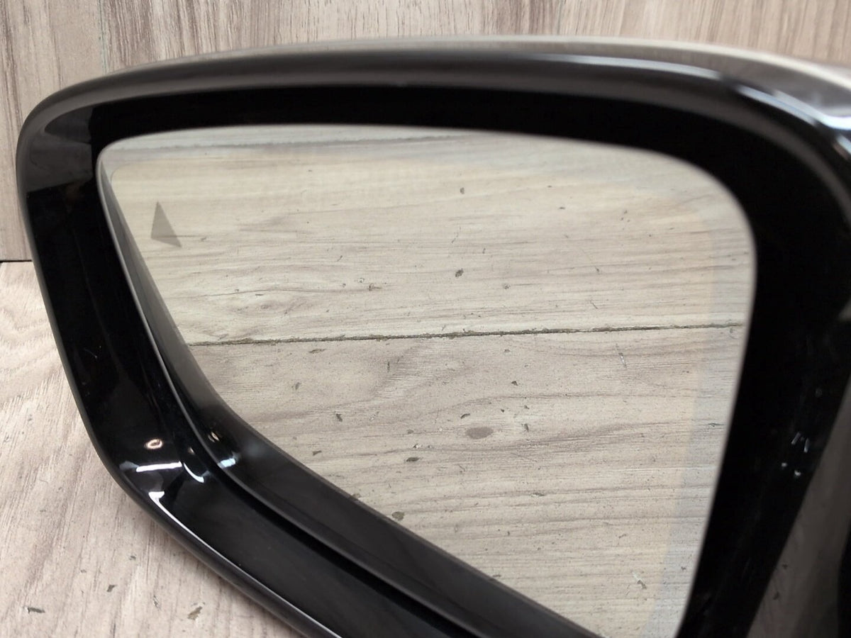17-23 OEM BMW G30 530 540 M550 Left Driver Side Mirror Blind Spot SHADOW GLOSS