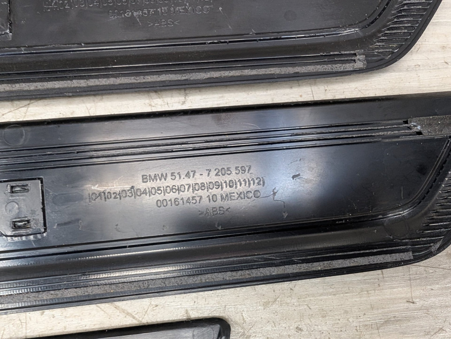 2011 - 2017 BMW X3 F25 Front Rear Left Right Scuff Plate Door Sill SET 7205597 N55B30M0
