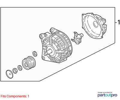 2018-2023 Audi B9 S4 CWG Engine Motor Generator Alternator 06E903024L
