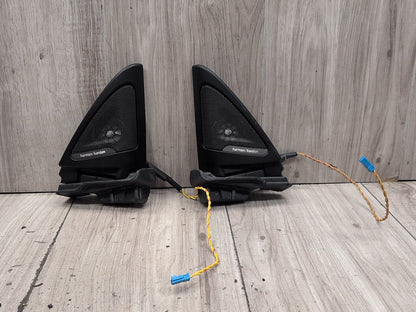BMW F32 Front Left Right Door Triangle Corner Speaker Assemblys Harman SET