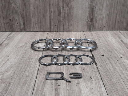 2015-2018 Audi Q3 8U Front Rear Emblem Badge Symbol Logo SET 4KE853605