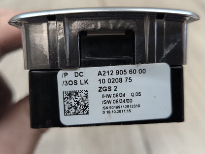 2009-2012 Mercedes-Benz E550 W212 Front Left Driver Door Master Window Switch A2129056000 OEM