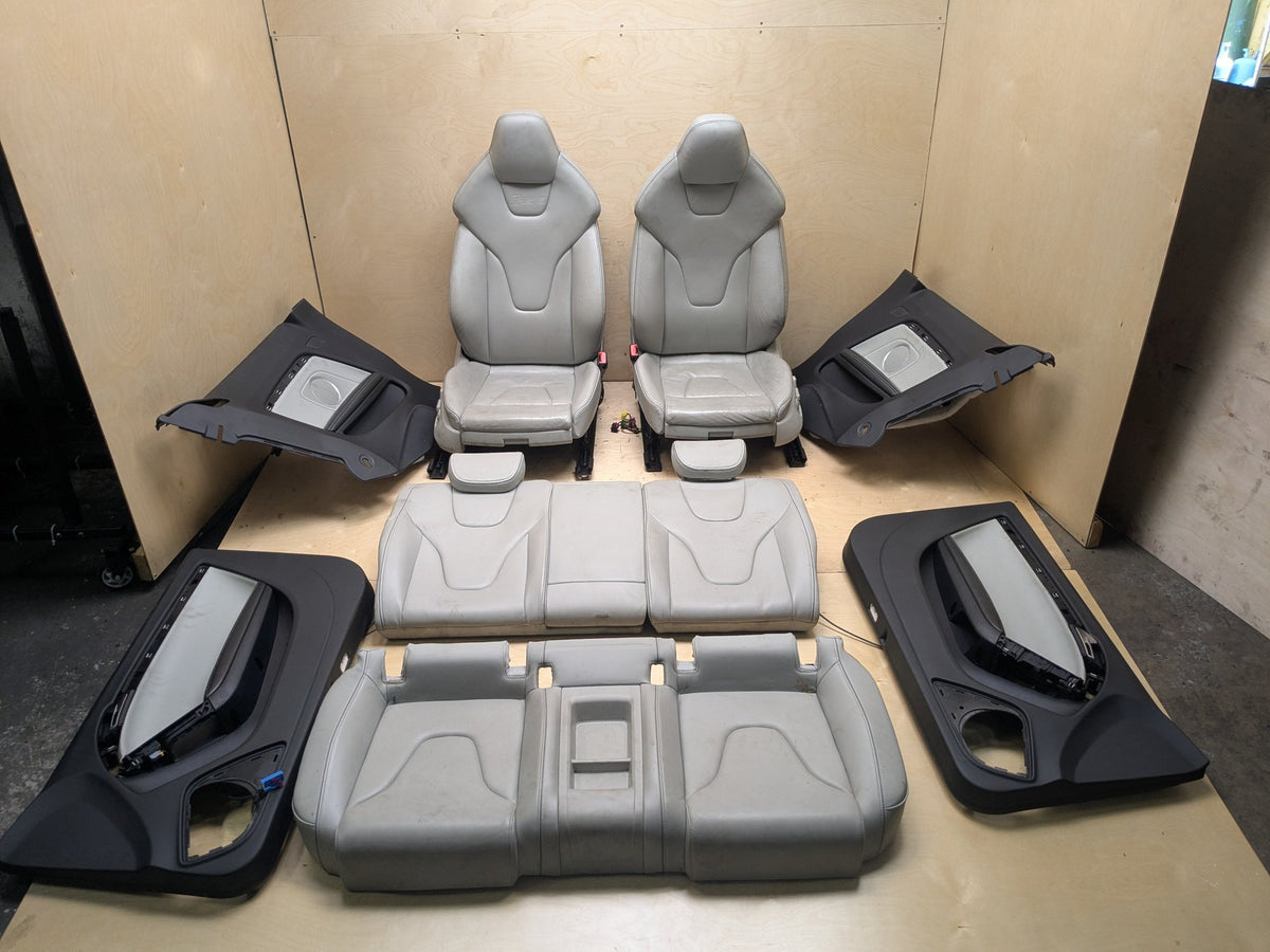 09-17 OEM Audi A5 S5 RS5 B8 8T COUPE Interior Front Rear Seats Door Panels CREAM