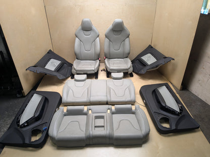 09-17 OEM Audi A5 S5 RS5 B8 8T COUPE Interior Front Rear Seats Door Panels CREAM