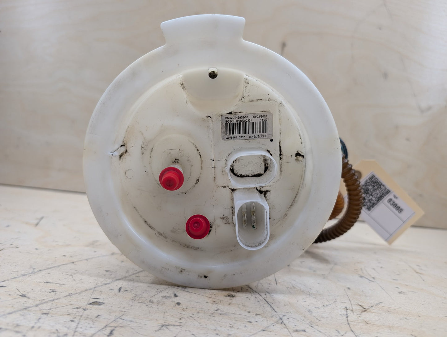 2012-2018 BMW 320i F30 Fuel Gas Tank Sending Unit Assembly 7243975