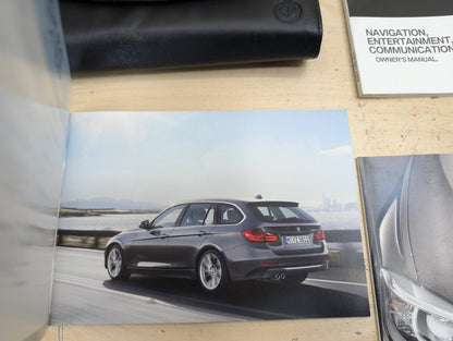 2014 BMW 328i F30- Owners Manual Books w/ Case SET