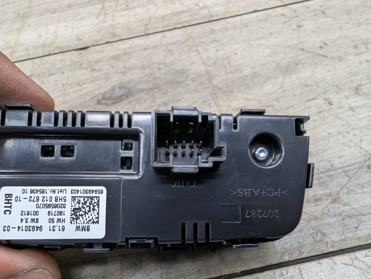 OEM BMW G01 G02 F97 F98 X3 X4 AC Rear Heater Climate Control Switch Panel