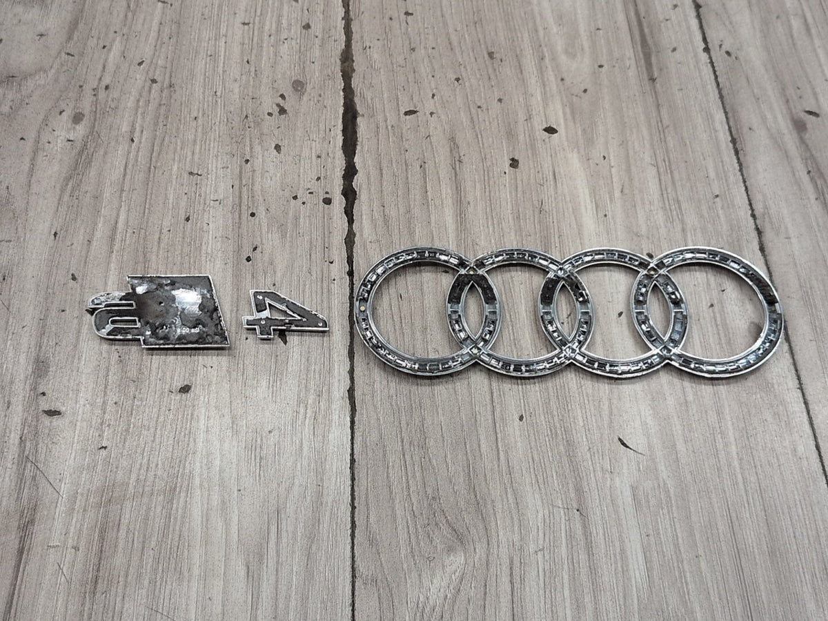 2010-2016 Audi S4 Rear Liftgate Trunk Lid Emblem Badge SET PN: 8D0853737G