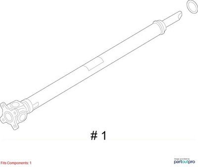 16-21 OEM BMW F90 G01 G05 G12 G30 750 AWD Front Driveshaft Axle Drive Shaft