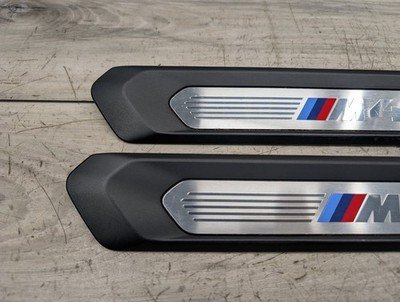 2018-2024 BMW X3 G01 Front Left Right Scuff Plate Door Sill SET 8089579 OEM