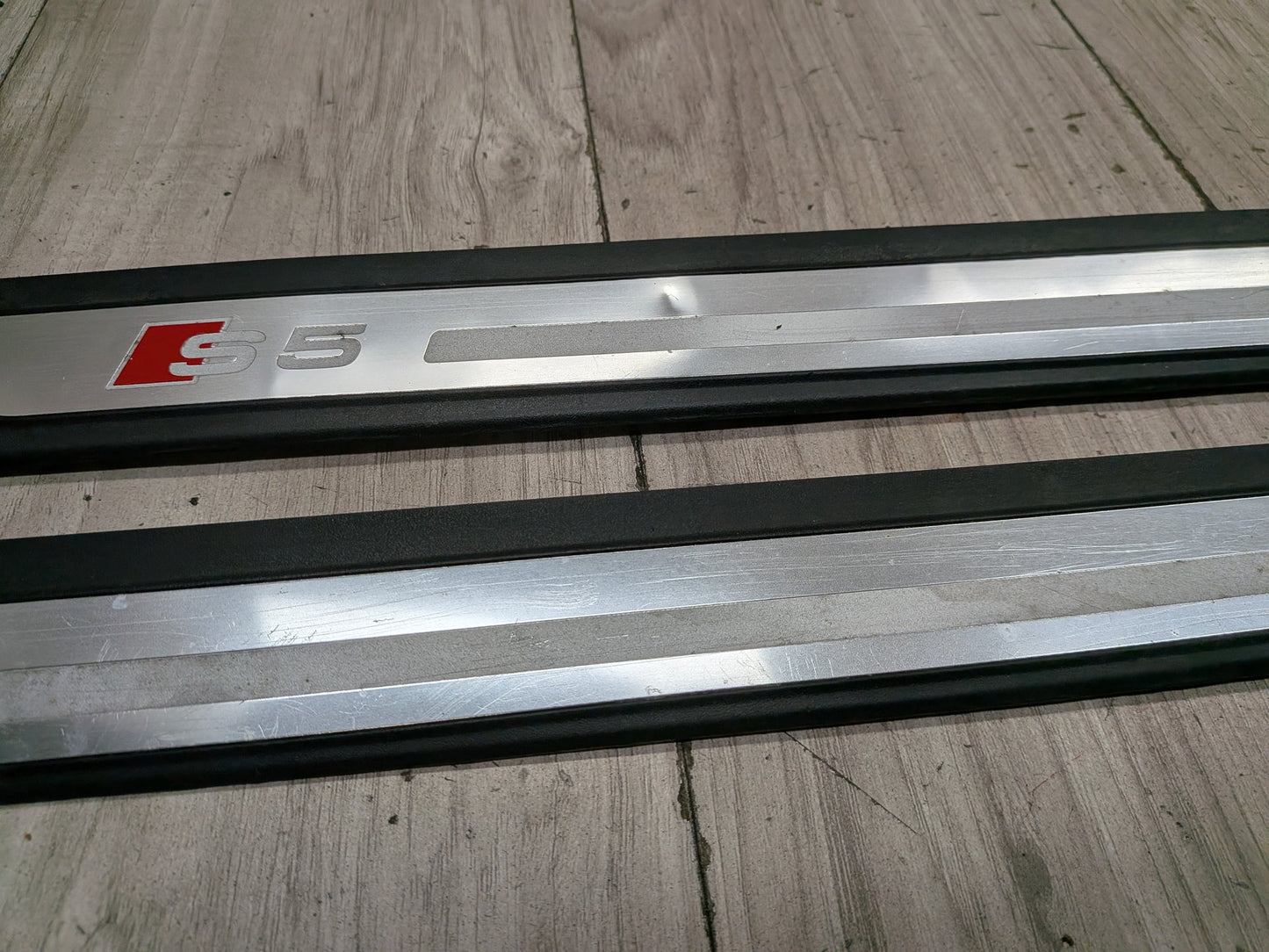 2008-2017 Audi S5 8T Front Left Right Scuff Plate Door Sill SET 8T0853373