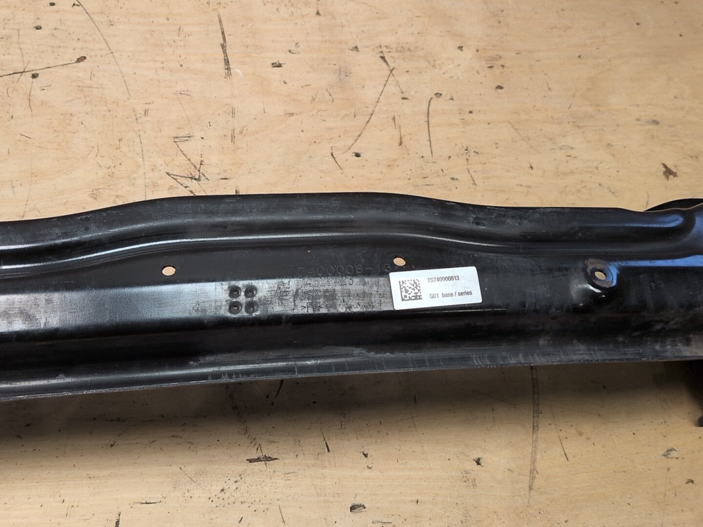 18-21 OEM BMW G01 G02 F97 Rear Bumper Reinforcement Rebar Carrier Impact Bar
