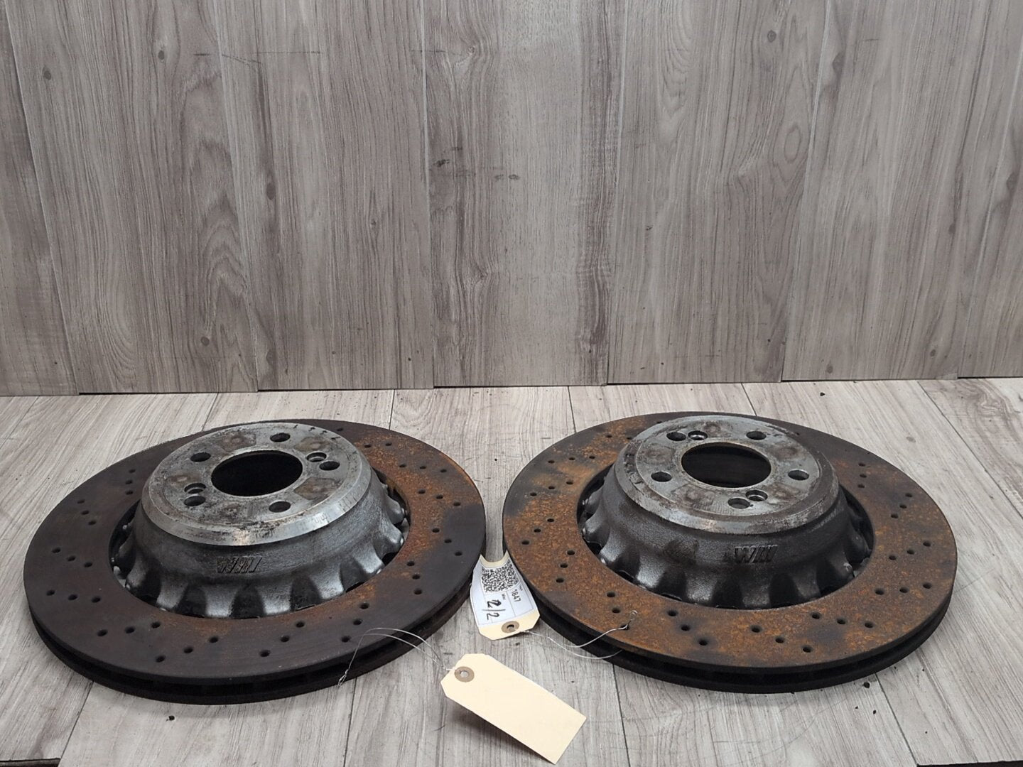 2014 - 2018 BMW X5 F85 Rear Left Right Brake Disc Rotors SET 2284903 S63B44T2