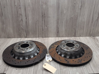 2014 - 2018 BMW X5 F85 Rear Left Right Brake Disc Rotors SET 2284903 S63B44T2