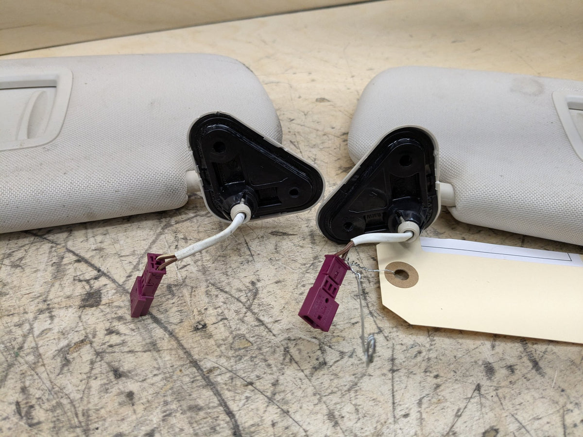 2016-2019 BMW 740Li G12 Front Left Right Sun Visor SET 7394874 OEM