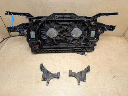13-16 Audi RS5 Front Clip Frame Radiator Support & Cooling Fan Assembly