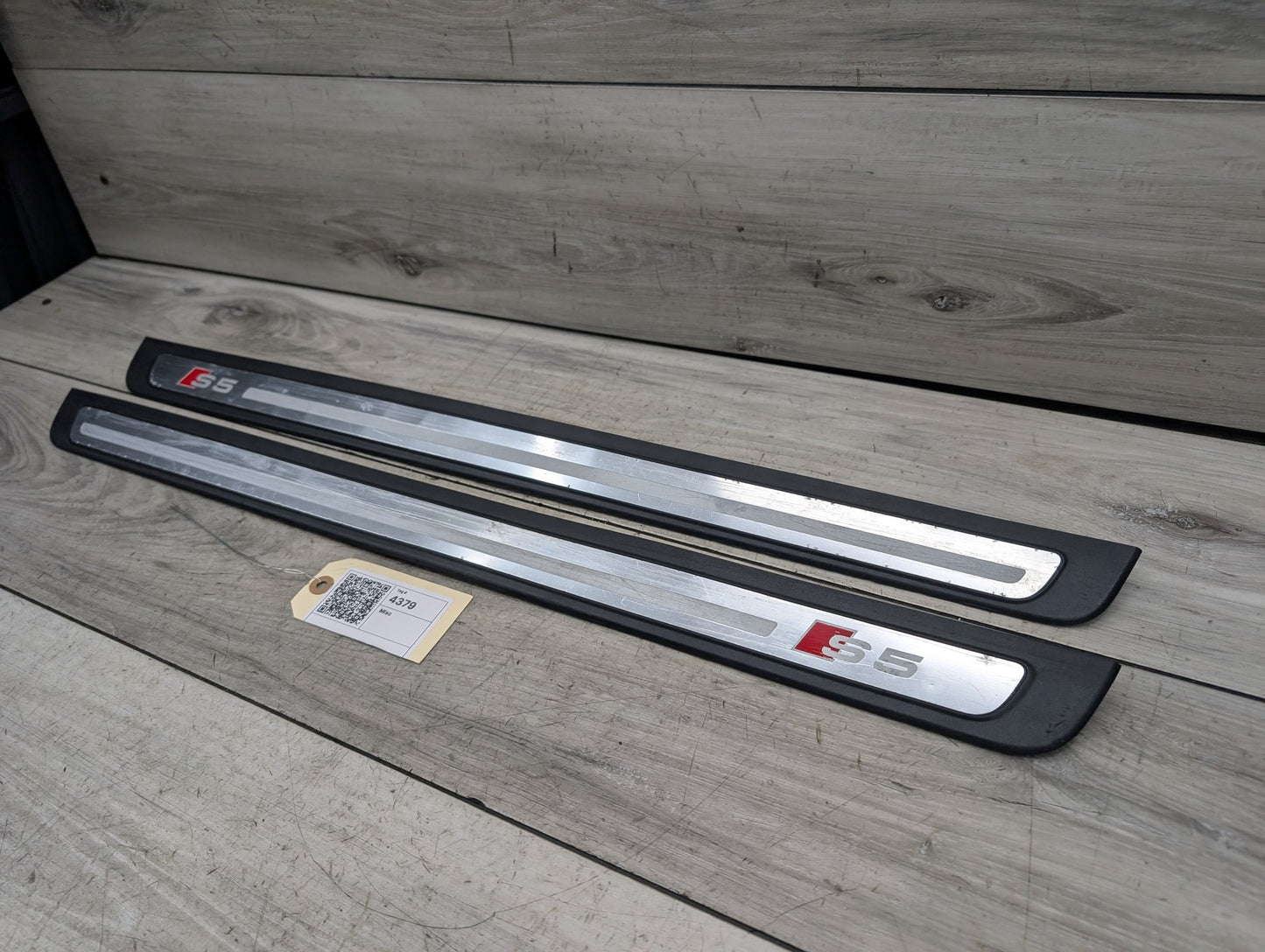 2008 - 2017 Audi S5 8T Front Left Right Scuff Plate Door Sill SET 8T0853374