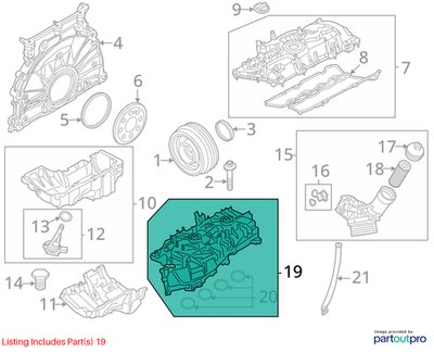 OEM BMW G01 G20 G26 G30 230 330 430 530 X3 Engine B46 Intake Manifold 8647975