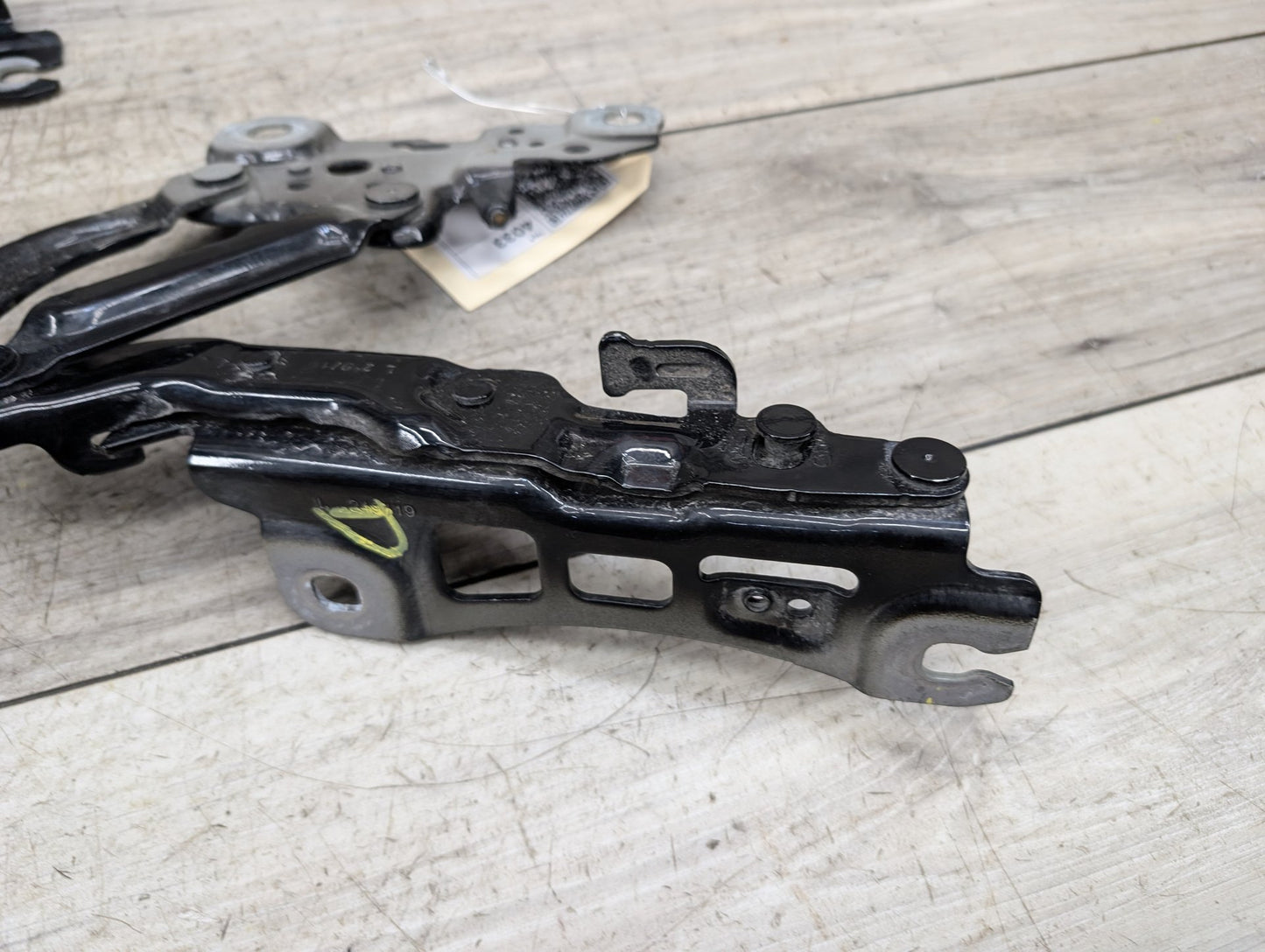 19-24 OEM BMW G20 Front Left Right Bonnet Hood Hinges Black Pair SET