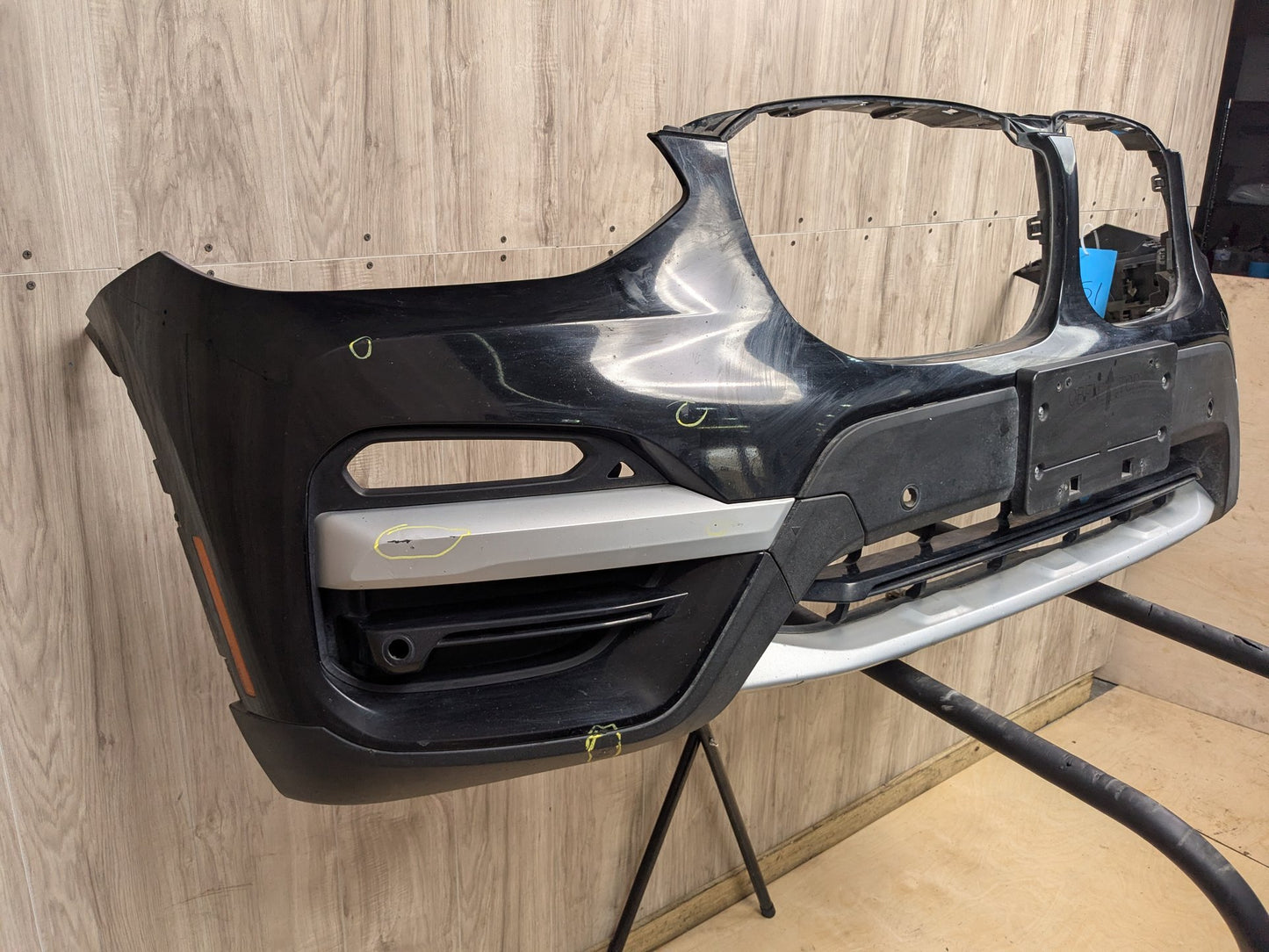 18-21 OEM BMW G01 X3 30 BASIS Front Bumper Cover w/ Grilles Black 668