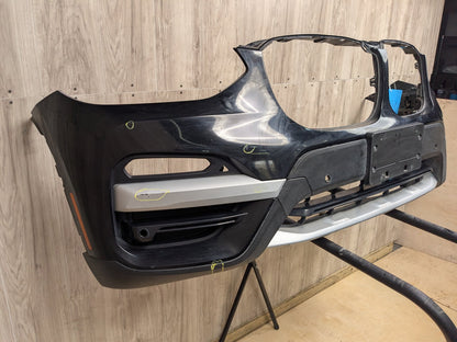 18-21 OEM BMW G01 X3 30 BASIS Front Bumper Cover w/ Grilles Black 668