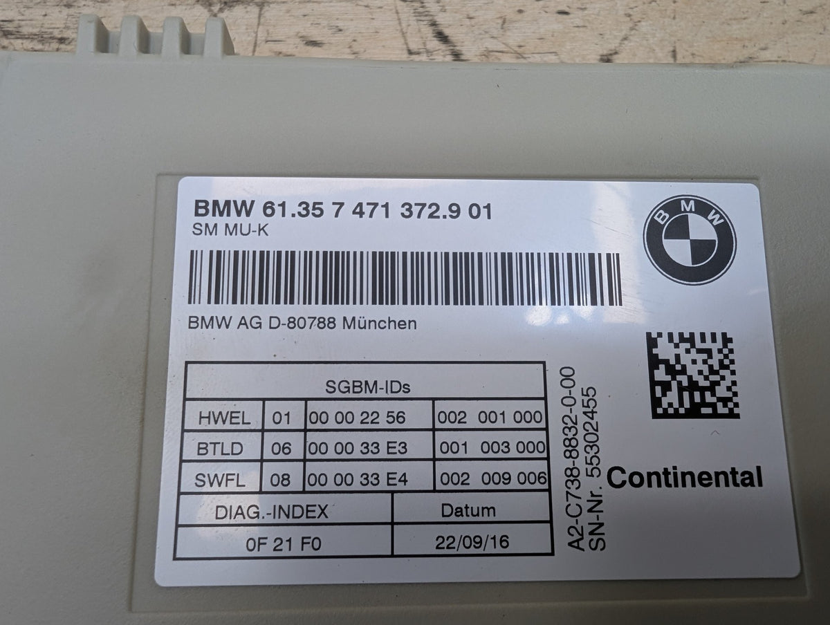OEM BMW F90 F95 F97 G01 G05 G12 G20 G22 G23 G26 G30 Front Left Right Seat Module