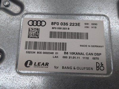 2008-2017 Audi S5 8T Stereo Audio Amp Amplifier 8F0035223E OEM