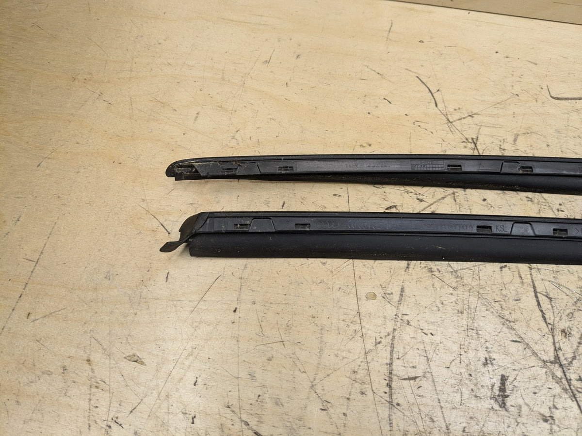2012-2018 Audi A6 C7 Windshield Drip Trim Molding SET 4G0854326B OEM