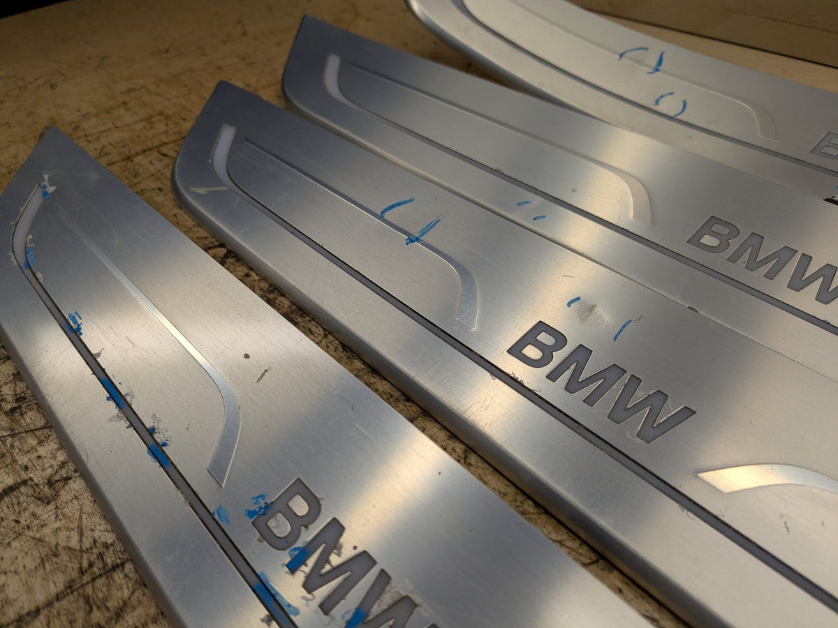 2016-2019 BMW 750i G12 Scuff Plate Door Sill SET 7369888 OEM