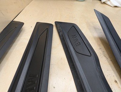 2012-2018 BMW 328i F30 Front Rear Left Right Scuff Plate Door Sill SET 7263315