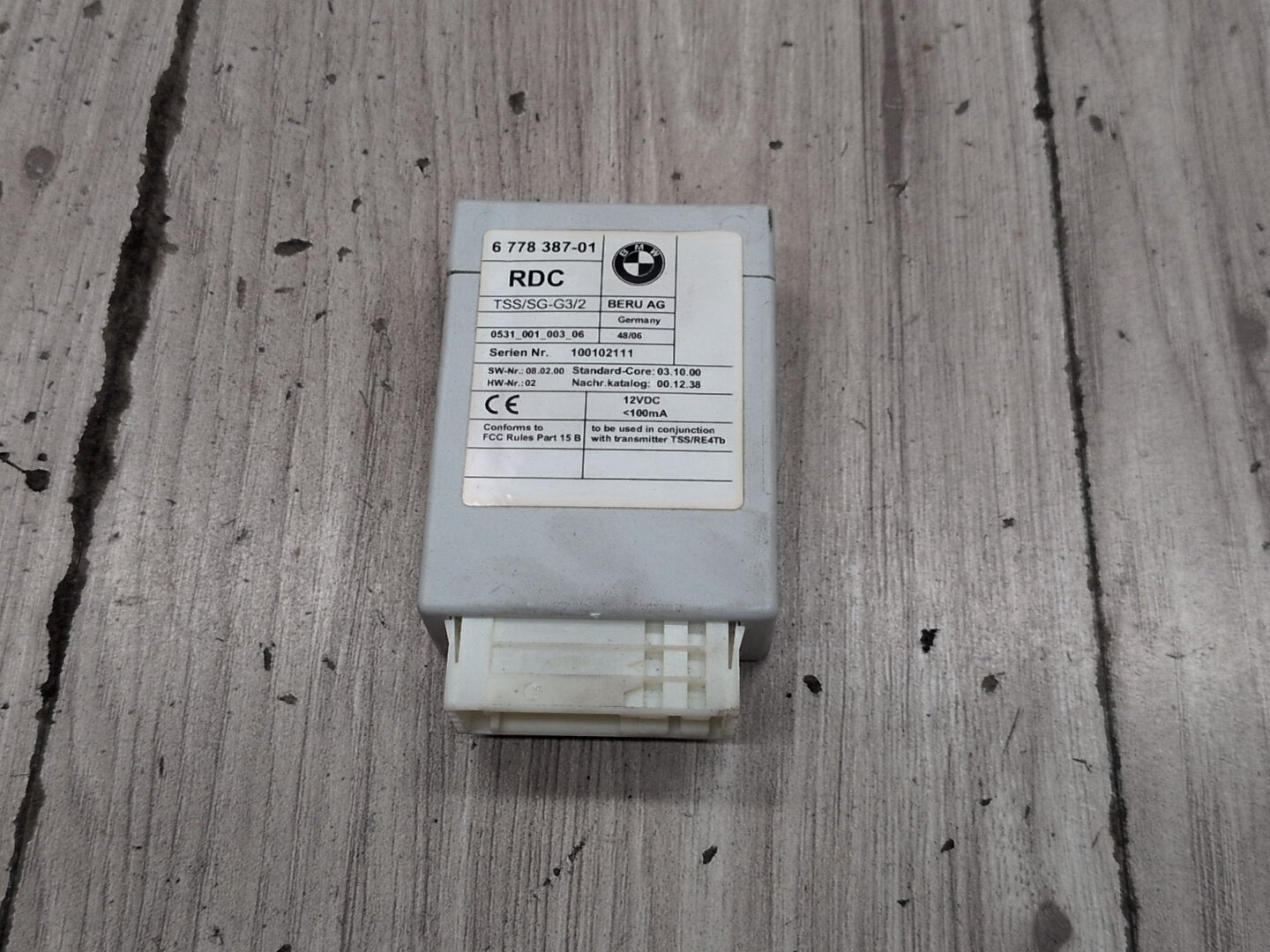 2004-2010 BMW M6 E64 RDC TPMS Tire Pressure Monitoring System Module 6778387 OEM