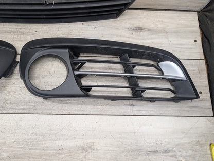 2011 - 2016 BMW 528i F10 Front Left Right Center Bumper Cover Grilles SET 7331724 N20B20O0