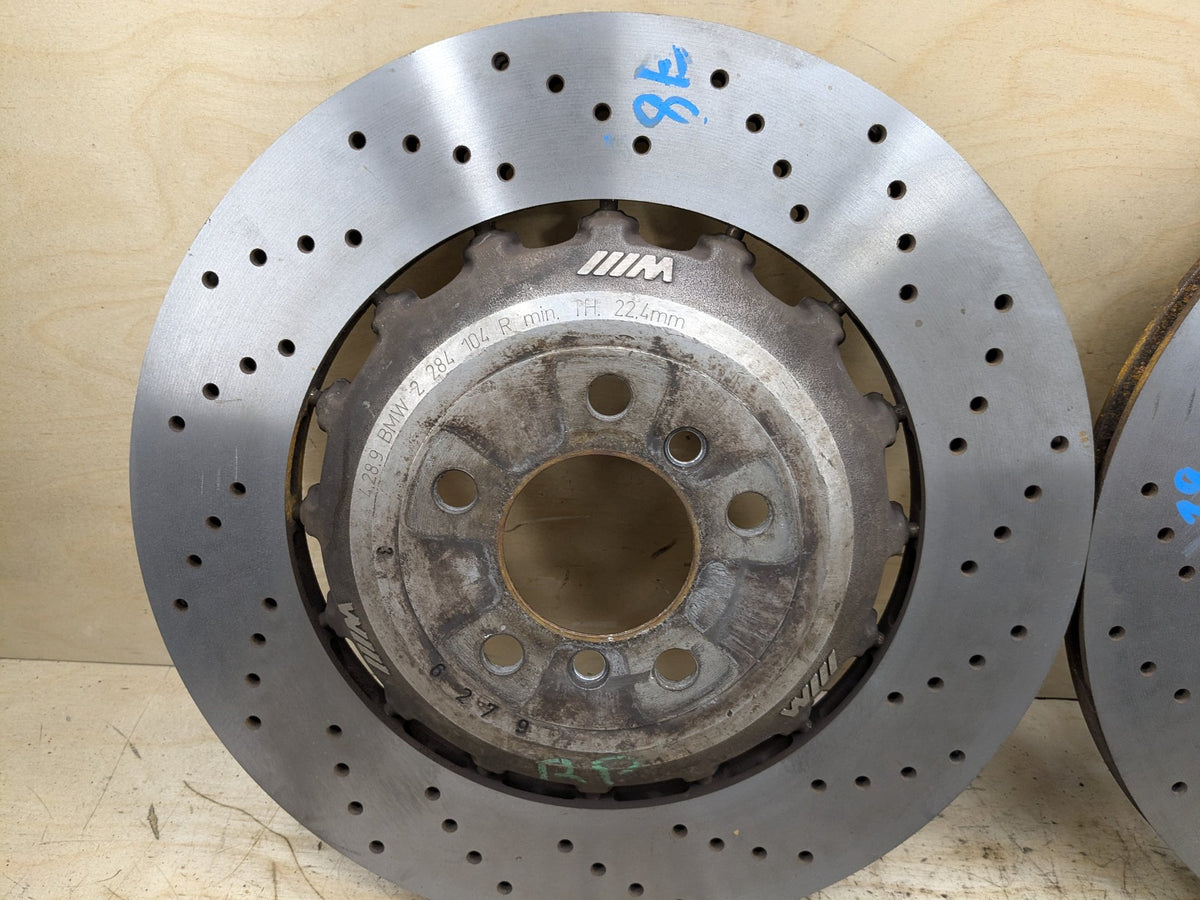 12-19 BMW F06 F10 F12 F13 M5 M6 Rear Ventilated Brake Rotor Pair SET