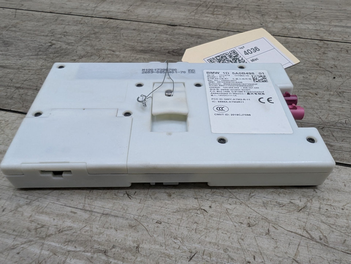 OEM BMW F44 G01 G05 G12 G20 G26 G30 G80 G82 M3 M4 Telematics Control Module Unit