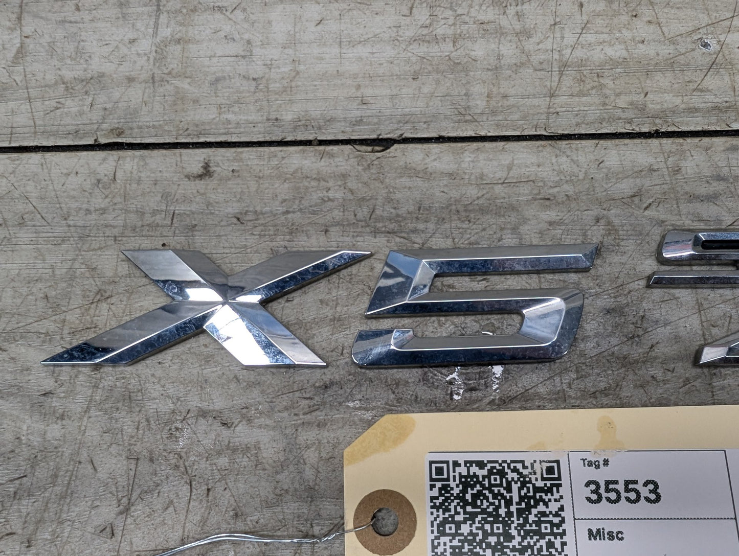 2019-2026 BMW X5 G05 Emblem Badge Symbol Logo SET 7424395
