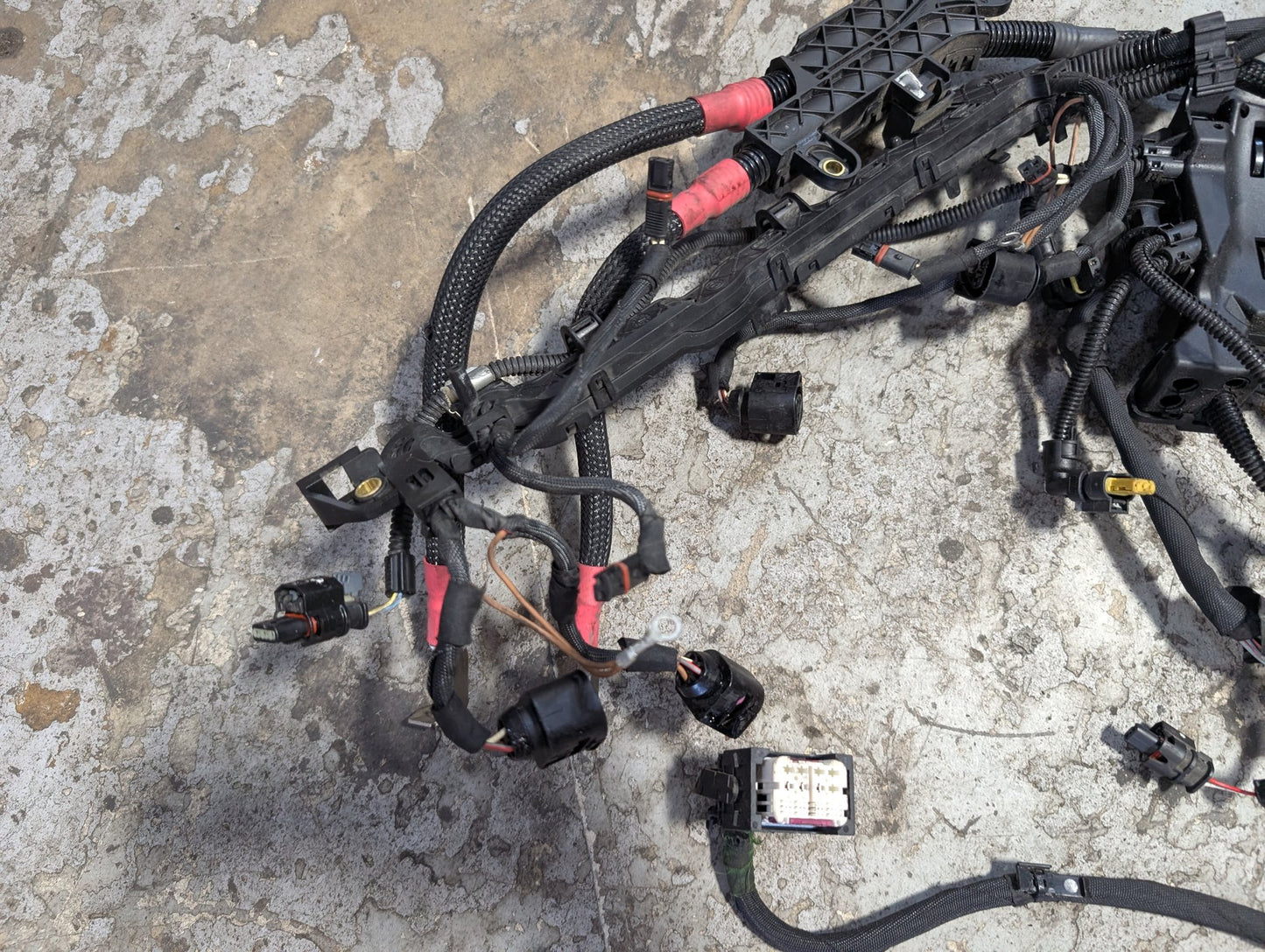 BMW G12 750Li N63B44O2 Engine Motor Transmission Wiring Wire Harness SET 8654414