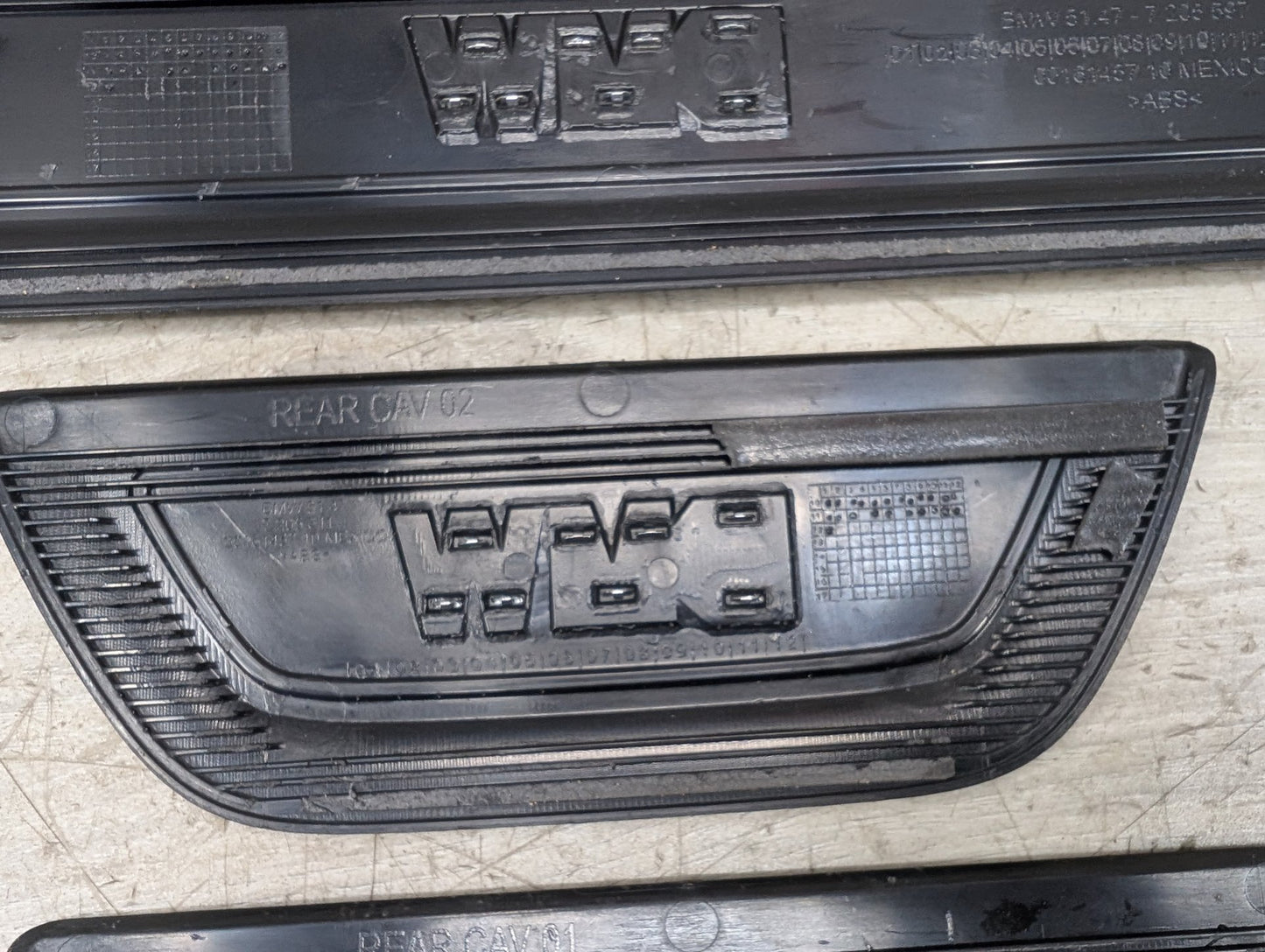 2011 - 2017 BMW X3 F25 Front Rear Left Right Scuff Plate Door Sill SET 7205597 N55B30M0