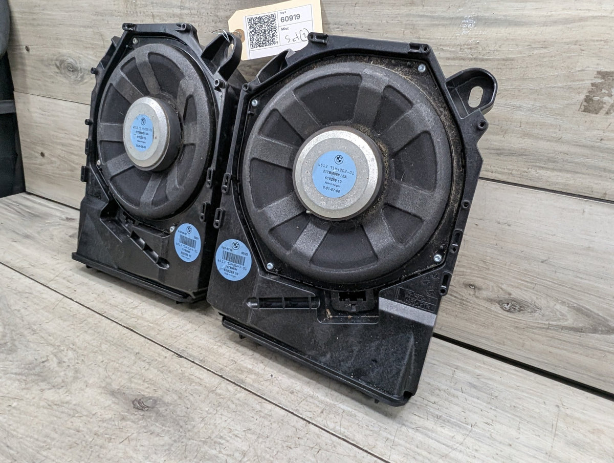 2008-2013 BMW 128i E82 Left Right Seat Speaker Subwoofer SET 9143143 OEM