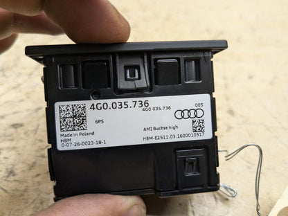 2012-2018 Audi A6 C7 AUX/ USB Charger Port Socket 4G0035736 OEM