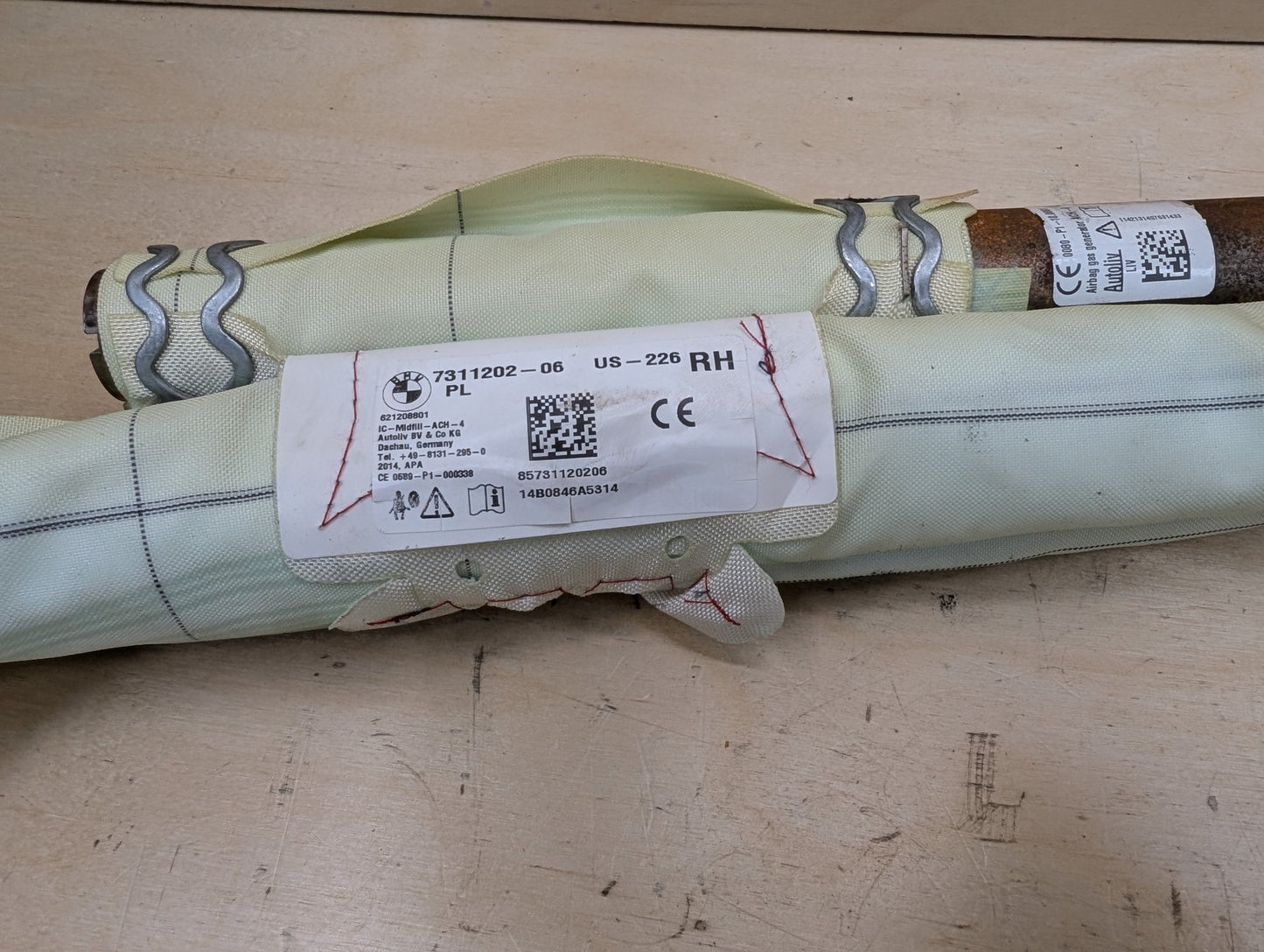 OEM BMW F30 F36 F80 M3 335 435 Right Passenger Roof Head Curtain Air Bag Airbag