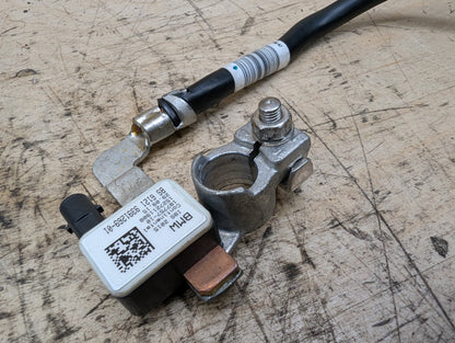 16-19 OEM BMW G11 G12 740 750 Negative Battery Cable Terminal IBS Sensor Black