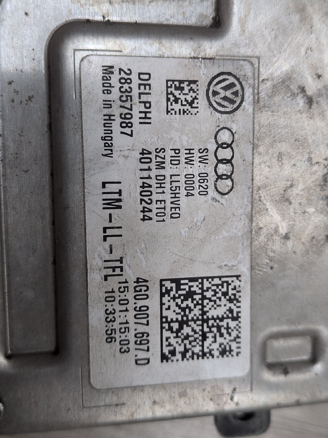 2015-2018 Audi Q3 8U Front Right Passenger Headlight Ballast Modules SET 4G0907697D OEM