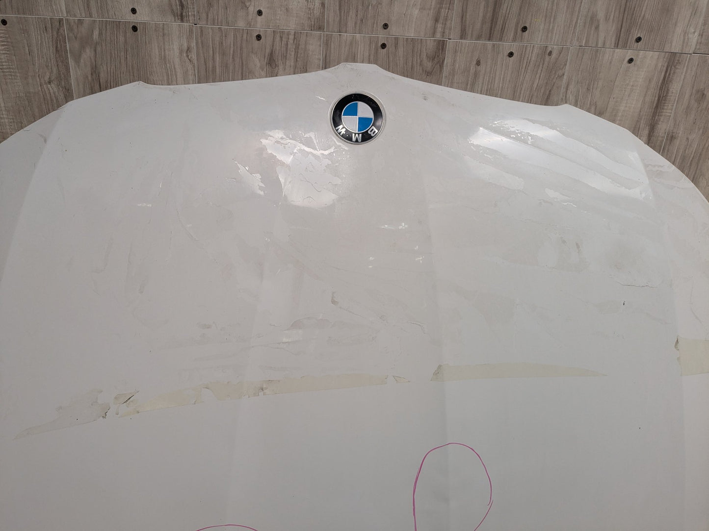 *09-11 OEM BMW E90 E91 328 335 Sedan Hood Bonnet Panel White