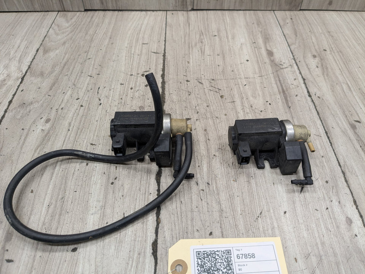 07-10 OEM BMW E82 E92 N54 Turbo Charger Air Pressure Boost Solenoid Valve SET