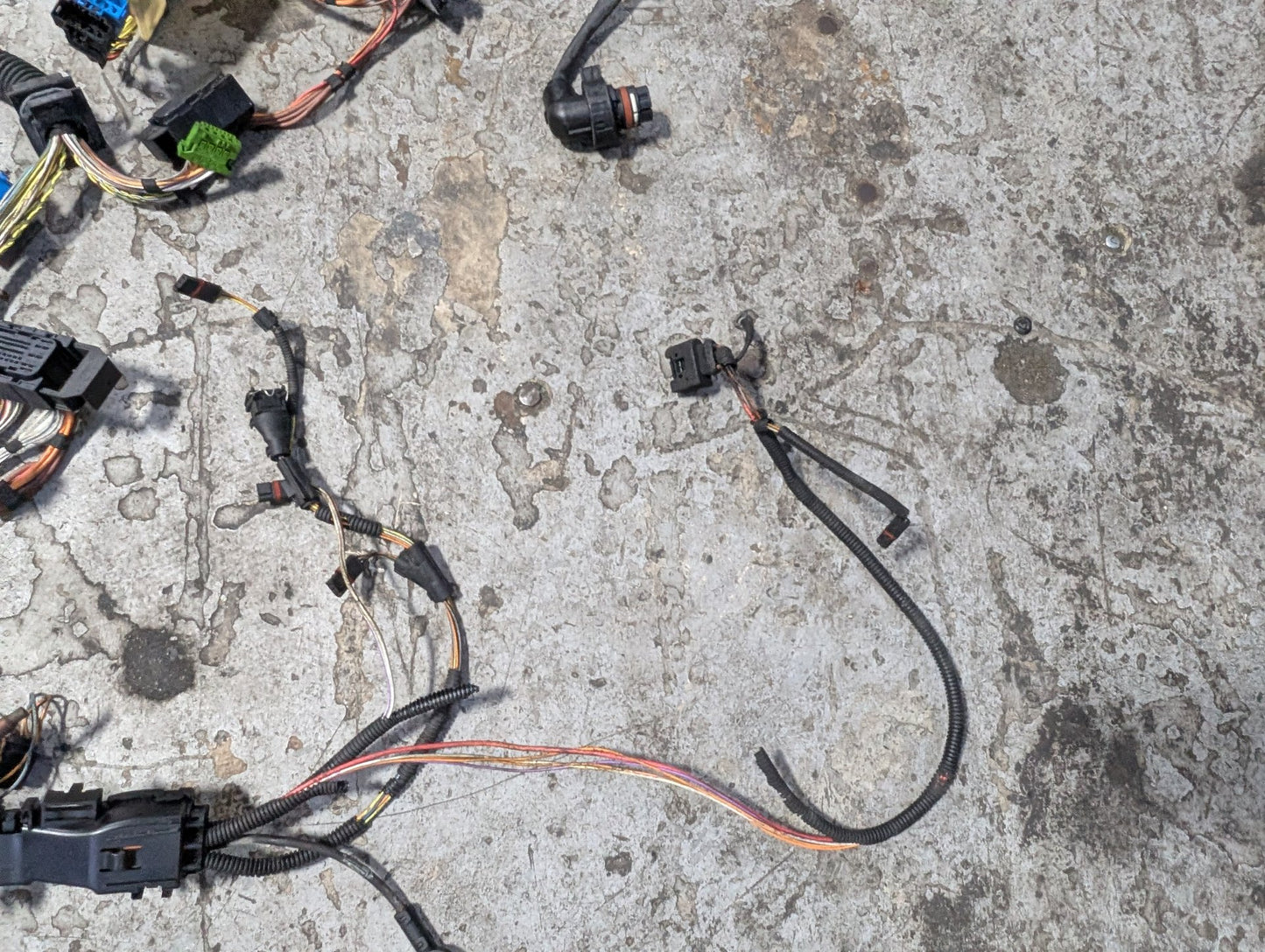 2007-2013 BMW E93 328i N52B30M1 Engine Motor Transmission Wiring Wire Harness SET 7555003