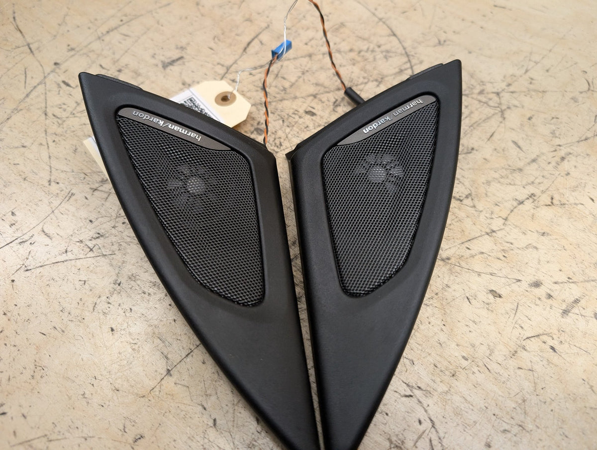2010-2017 BMW 535i GT xDrive F07 Front Left Right Door Triangle Corner Speaker Assemblys SET 7197867